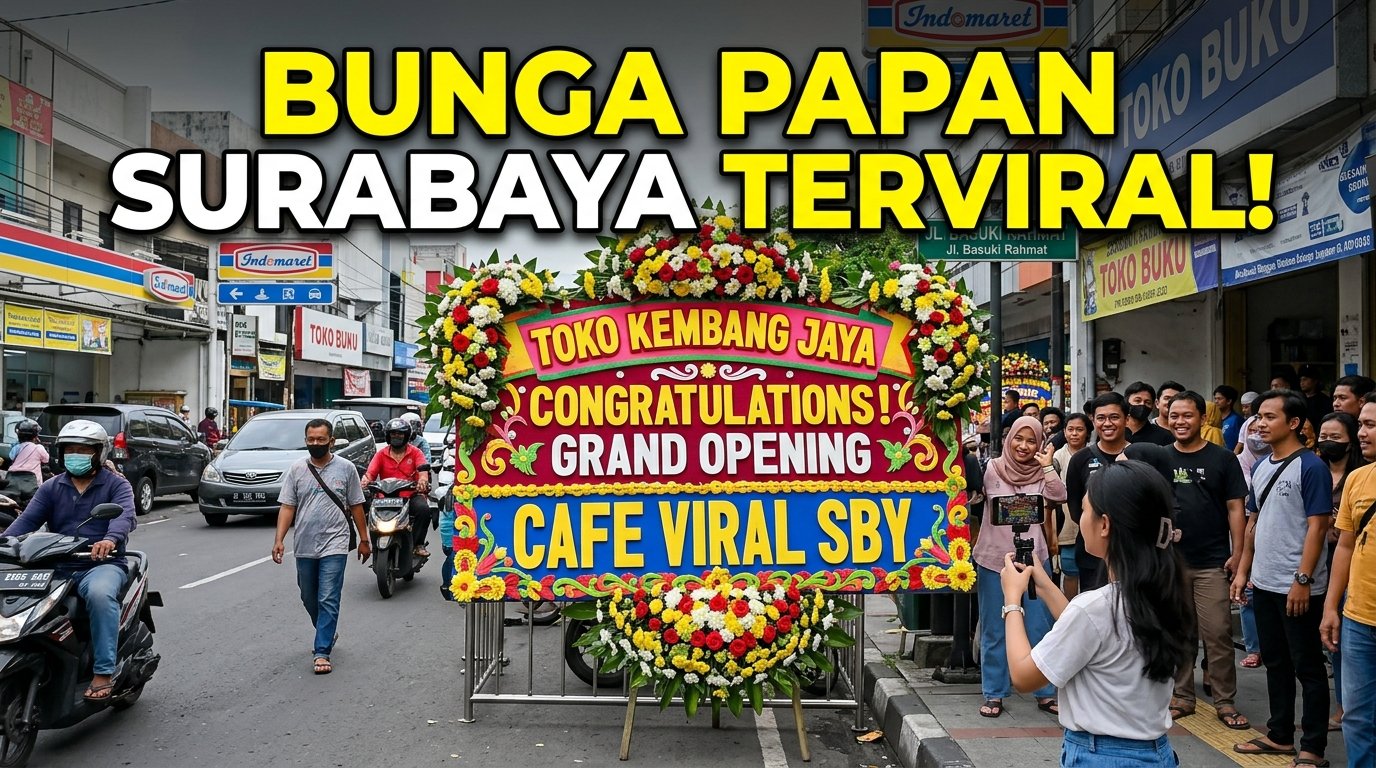 bunga papan Surabaya terviral